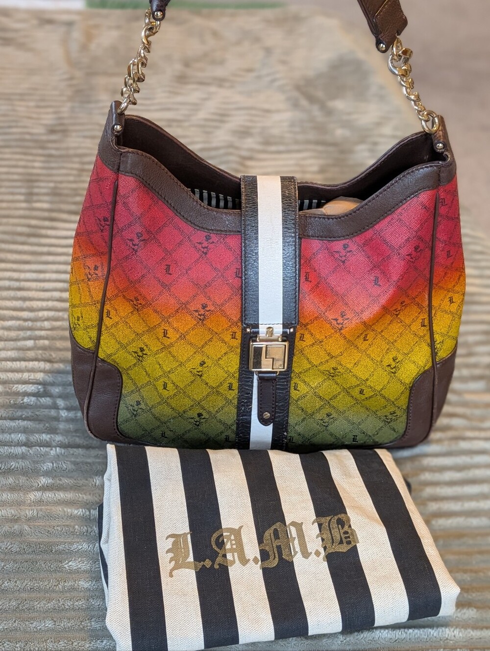 Vintage L.A.M.B. Ombre Hobo Bag Gwen Stefani Y2K